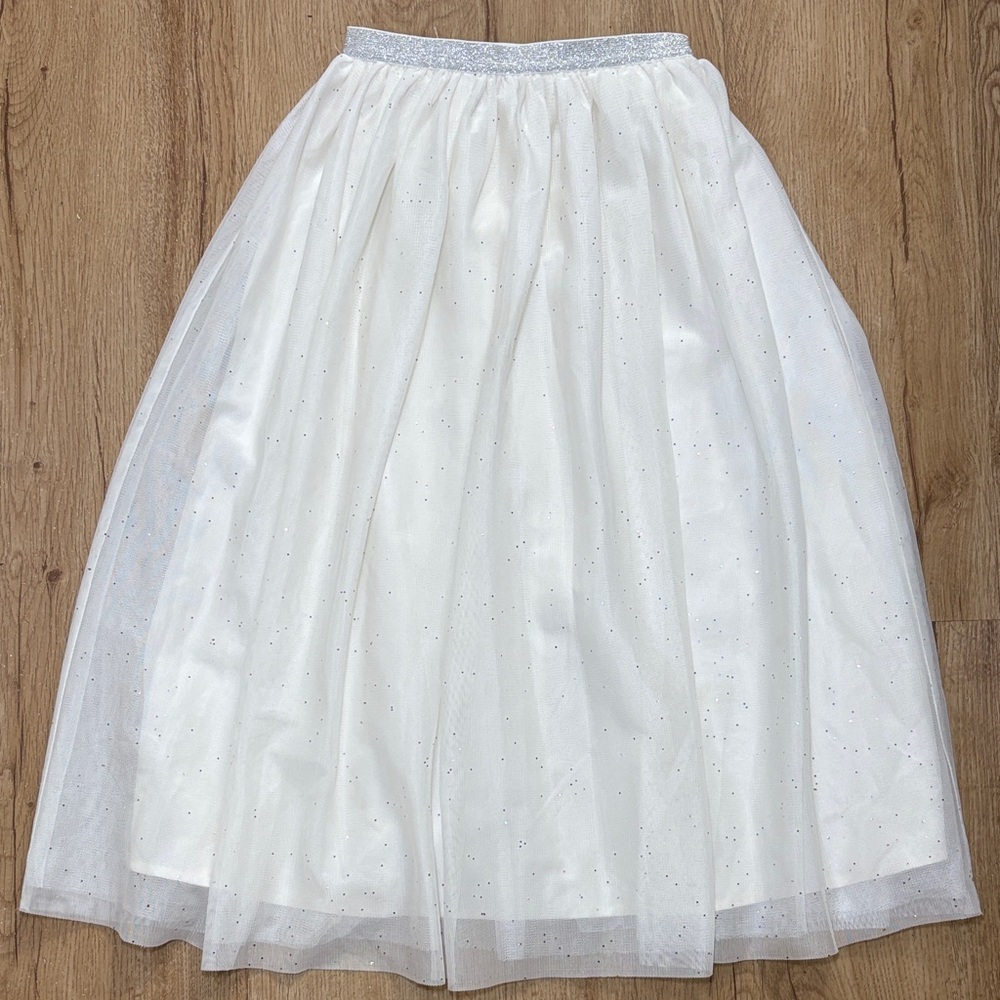 Cat & Jack Shimmering White Midi Skirt